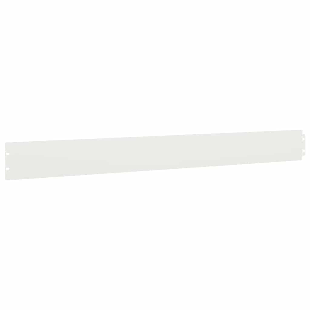 vidaXL Borduri de gazon 50 buc Alb 10x103 cm Oțel laminat la rece vidaXL Borduri de gazon 50 buc Alb 10x103 cm Oțel laminat la rece
