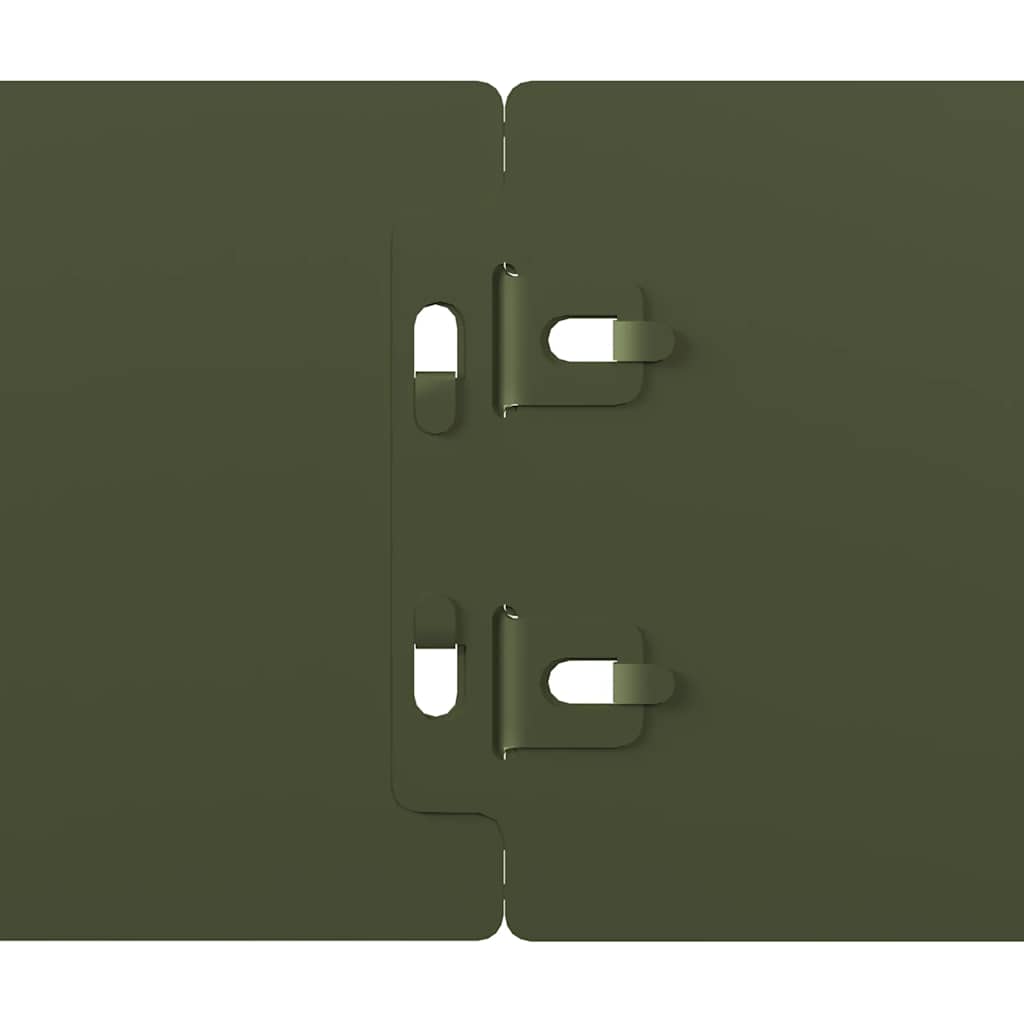 vidaXL Borduri de gazon 50 buc Verde olive Oțel laminat la rece vidaXL Borduri de gazon 50 buc Verde olive Oțel laminat la rece