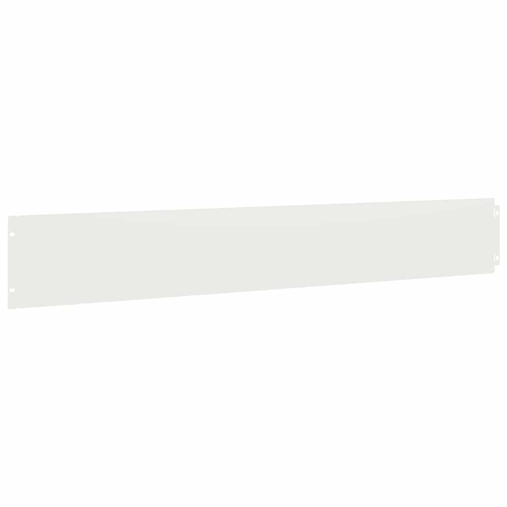 vidaXL Borduri de gazon 10 buc Alb 15x103 cm Oțel laminat la rece vidaXL Borduri de gazon 10 buc Alb 15x103 cm Oțel laminat la rece
