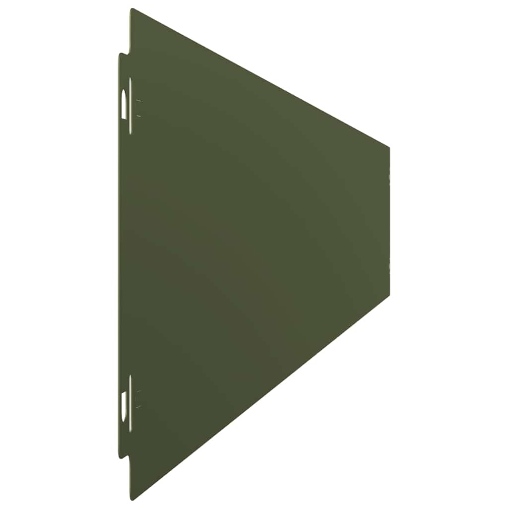 vidaXL Borduri de gazon 10 buc Verde olive Oțel laminat la rece vidaXL Borduri de gazon 10 buc Verde olive Oțel laminat la rece