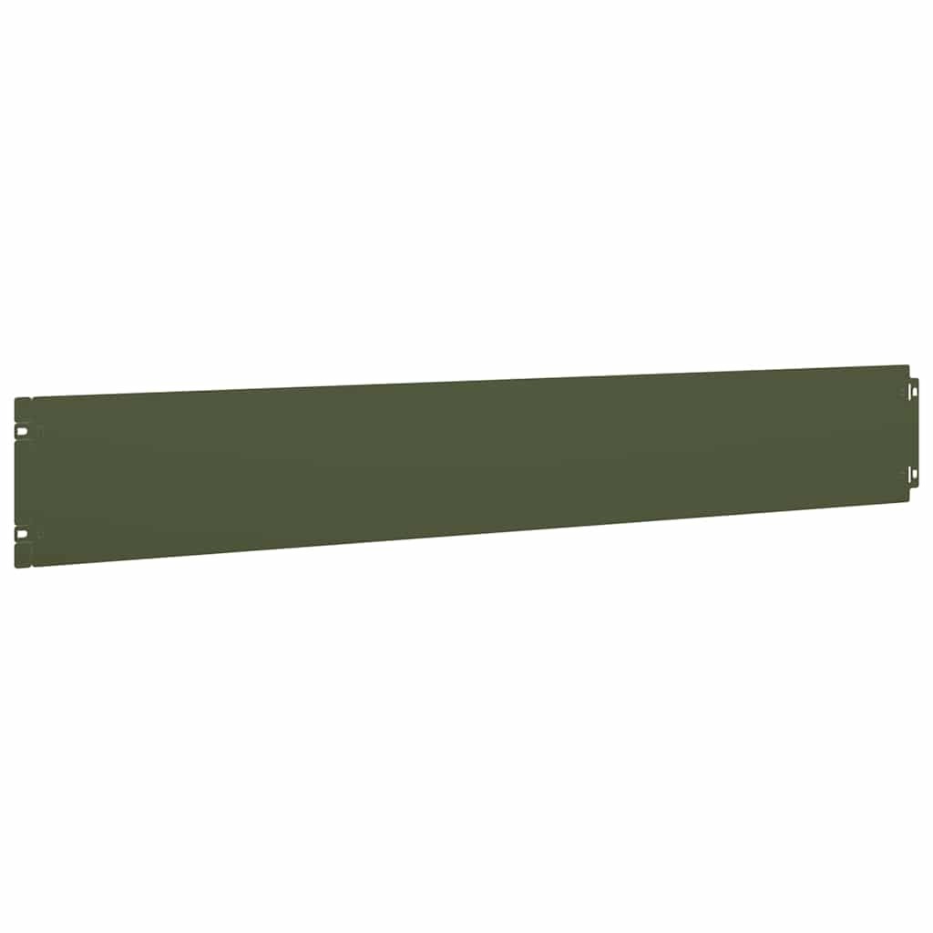 vidaXL Borduri de gazon 10 buc Verde olive Oțel laminat la rece vidaXL Borduri de gazon 10 buc Verde olive Oțel laminat la rece