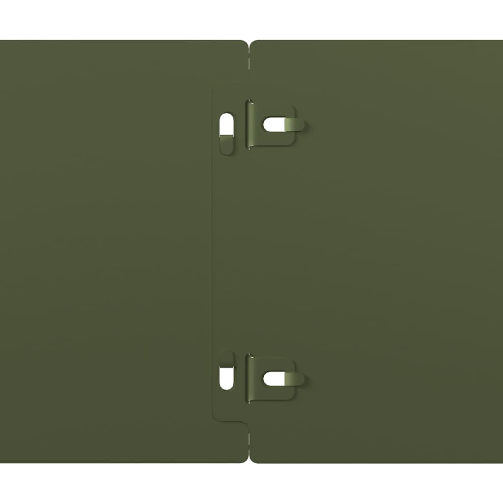 vidaXL Borduri de gazon 10 buc Verde olive Oțel laminat la rece vidaXL Borduri de gazon 10 buc Verde olive Oțel laminat la rece