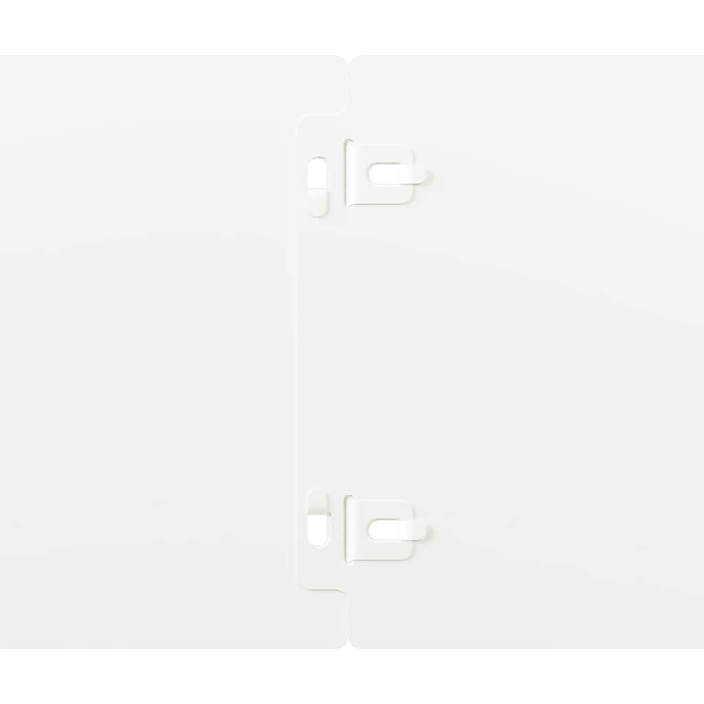 vidaXL Borduri de gazon 50 buc Alb 15x103 cm Oțel laminat la rece