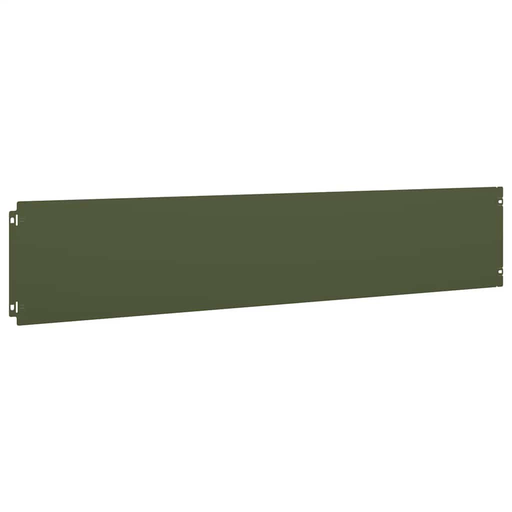 vidaXL Borduri de gazon 10 buc Verde olive Oțel laminat la rece vidaXL Borduri de gazon 10 buc Verde olive Oțel laminat la rece