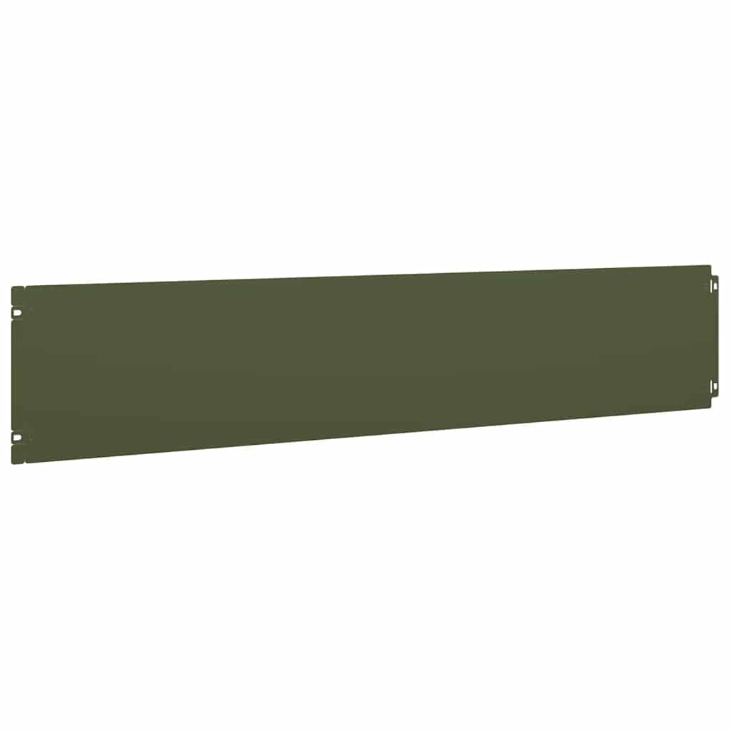 vidaXL Borduri de gazon 10 buc Verde olive Oțel laminat la rece vidaXL Borduri de gazon 10 buc Verde olive Oțel laminat la rece