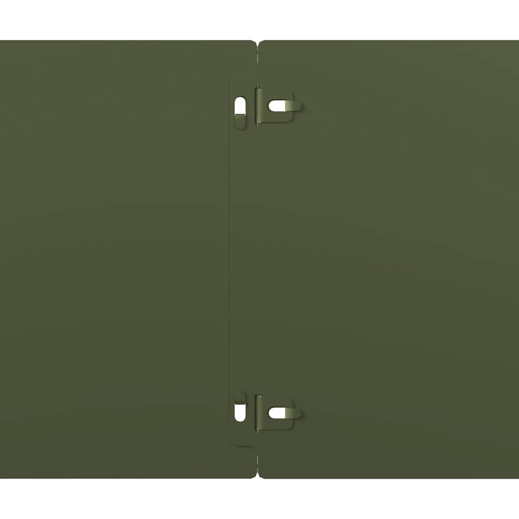 vidaXL Borduri de gazon 10 buc Verde olive Oțel laminat la rece vidaXL Borduri de gazon 10 buc Verde olive Oțel laminat la rece