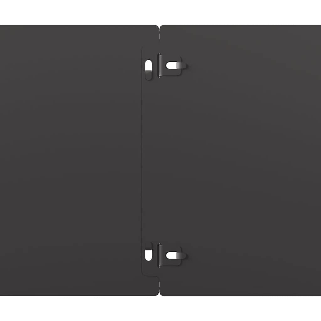 vidaXL Borduri de gazon 30 buc Negru 20x103 cm Oțel laminat la rece