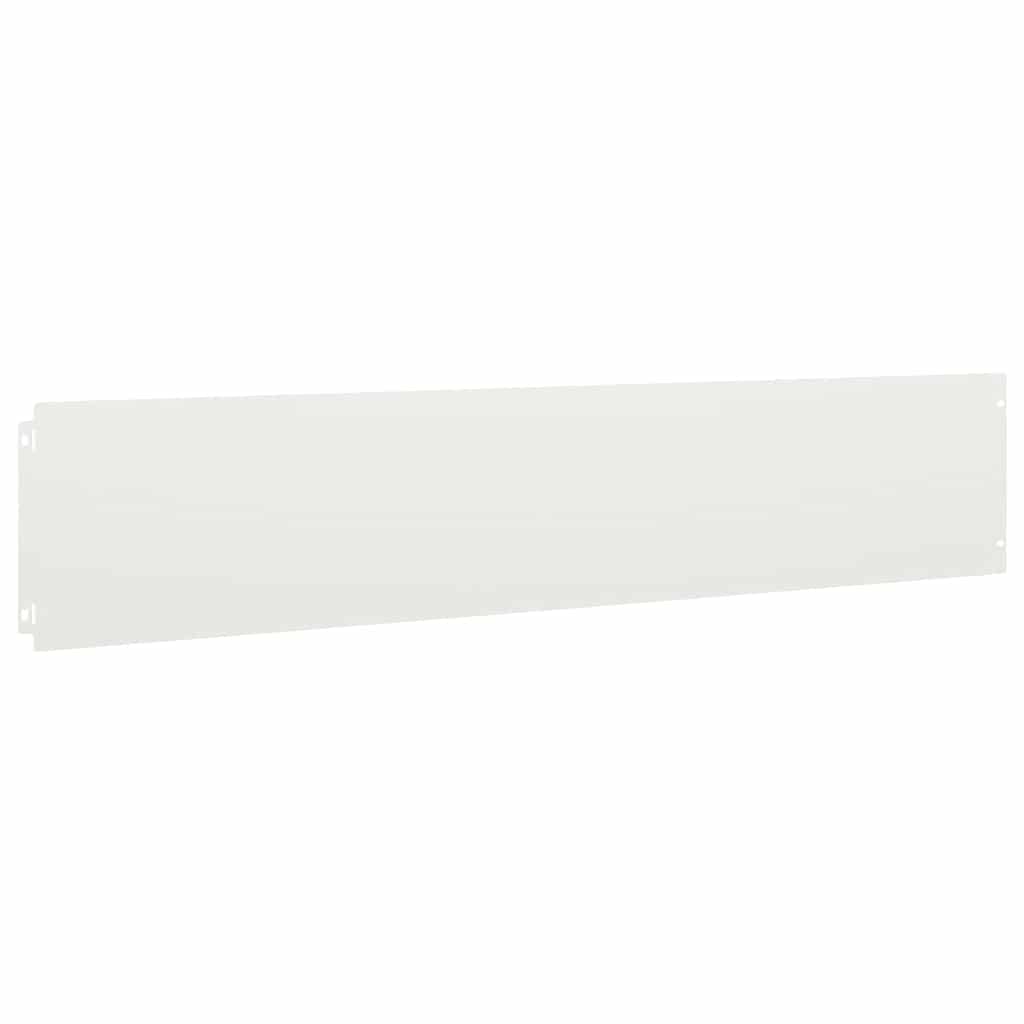 vidaXL Borduri de gazon 30 buc Alb 20x103 cm Oțel laminat la rece