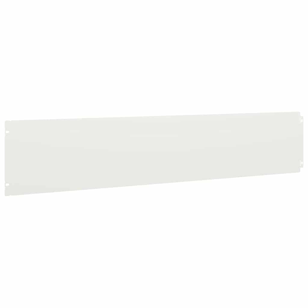vidaXL Borduri de gazon 30 buc Alb 20x103 cm Oțel laminat la rece