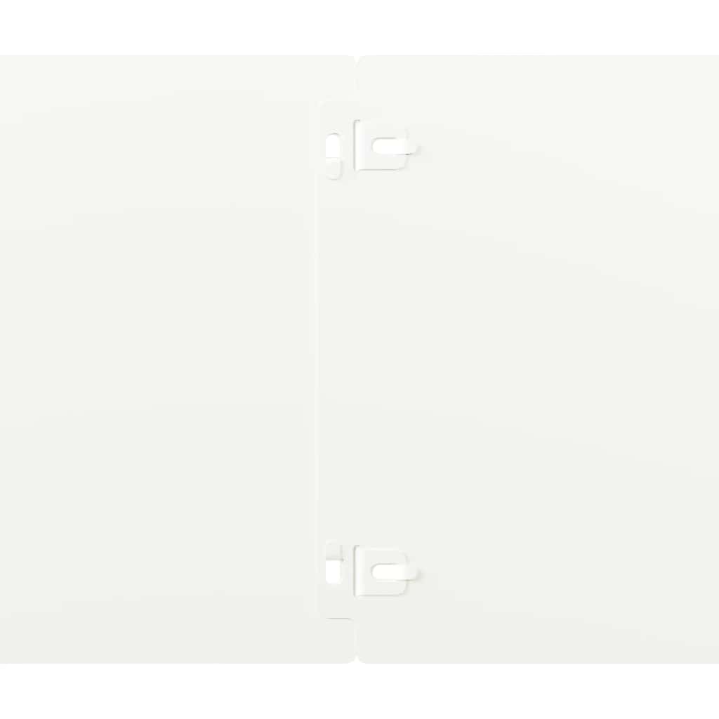 vidaXL Borduri de gazon 30 buc Alb 20x103 cm Oțel laminat la rece