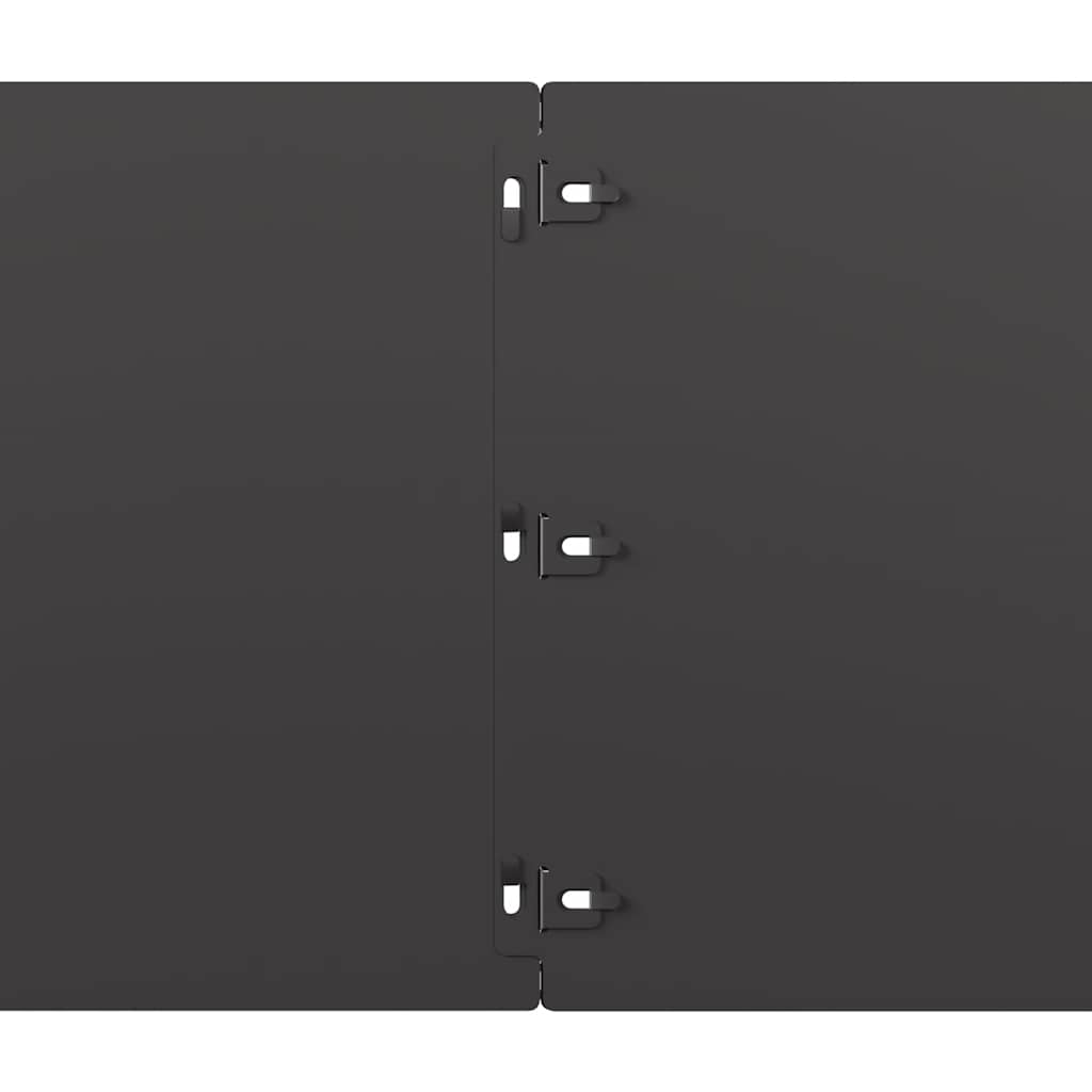 vidaXL Borduri de gazon 10 buc Negru 25x103 cm Oțel laminat la rece vidaXL Borduri de gazon 10 buc Negru 25x103 cm Oțel laminat la rece