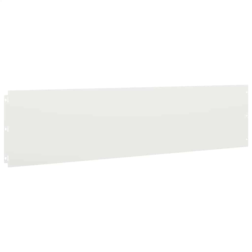 vidaXL Borduri de gazon 10 buc Alb 25x103 cm Oțel laminat la rece vidaXL Borduri de gazon 10 buc Alb 25x103 cm Oțel laminat la rece