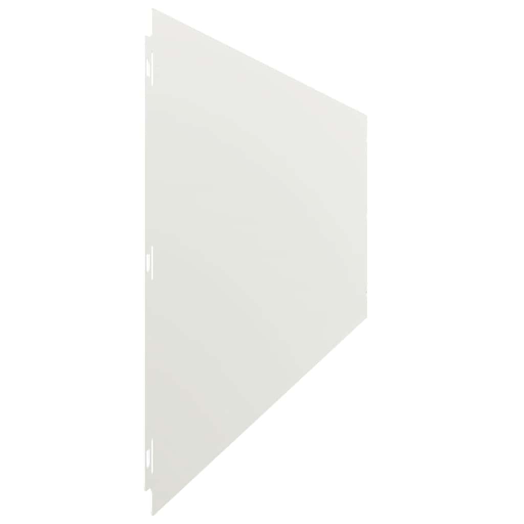 vidaXL Borduri de gazon 10 buc Alb 25x103 cm Oțel laminat la rece vidaXL Borduri de gazon 10 buc Alb 25x103 cm Oțel laminat la rece