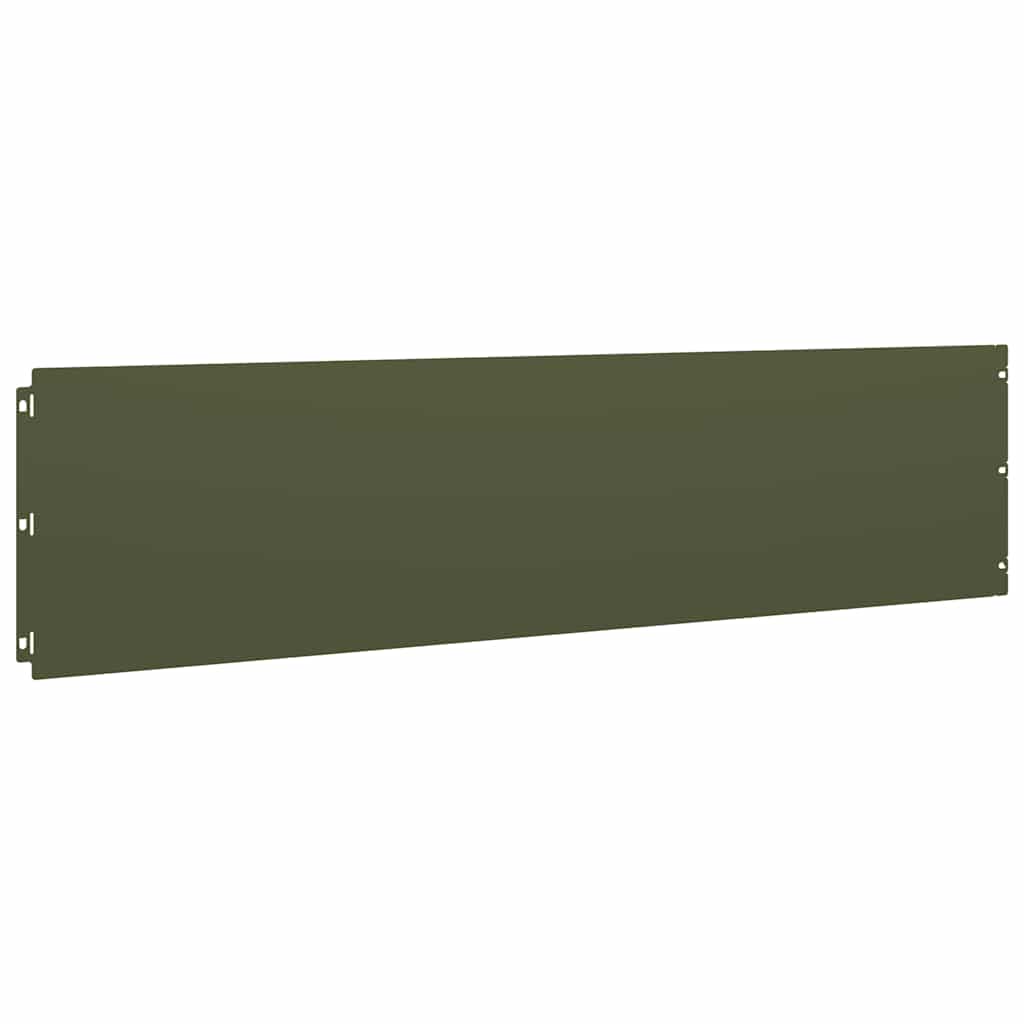 vidaXL Borduri de gazon 10 buc Verde olive Oțel laminat la rece vidaXL Borduri de gazon 10 buc Verde olive Oțel laminat la rece