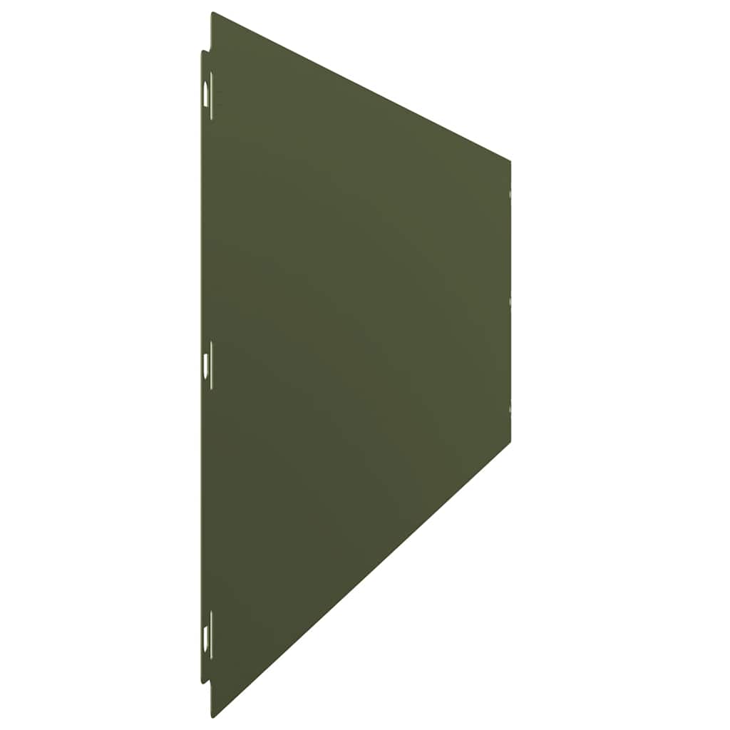 vidaXL Borduri de gazon 10 buc Verde olive Oțel laminat la rece vidaXL Borduri de gazon 10 buc Verde olive Oțel laminat la rece