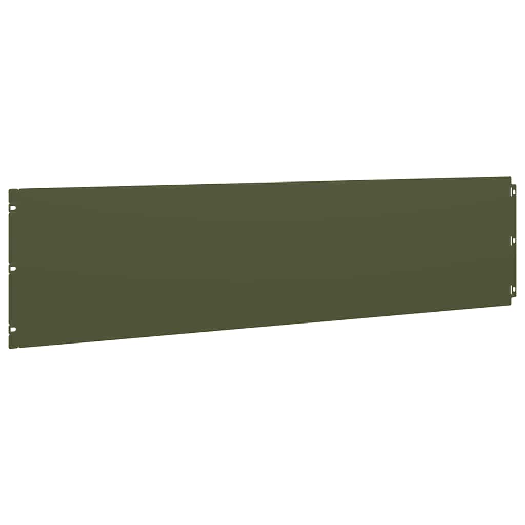 vidaXL Borduri de gazon 10 buc Verde olive Oțel laminat la rece vidaXL Borduri de gazon 10 buc Verde olive Oțel laminat la rece