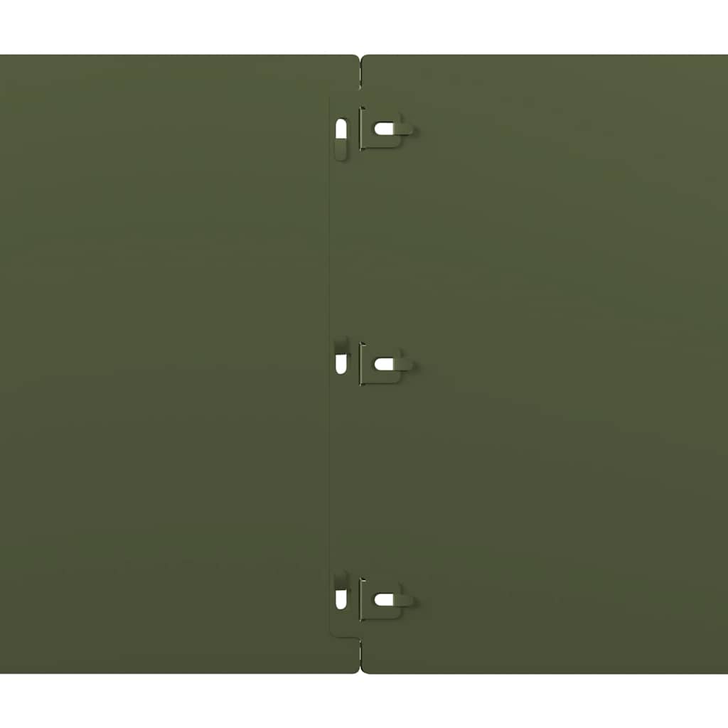 vidaXL Borduri de gazon 10 buc Verde olive Oțel laminat la rece vidaXL Borduri de gazon 10 buc Verde olive Oțel laminat la rece