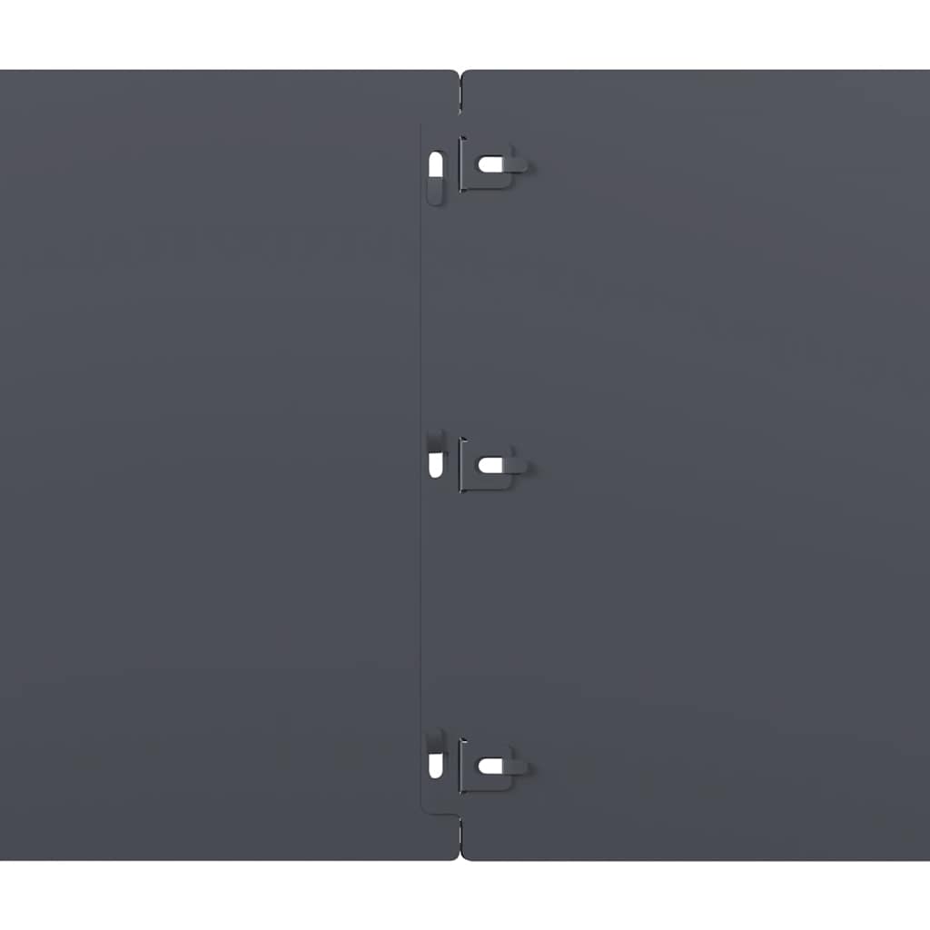 vidaXL Borduri de gazon 20 buc Antracit 25x103 cm Oțel laminat la rece