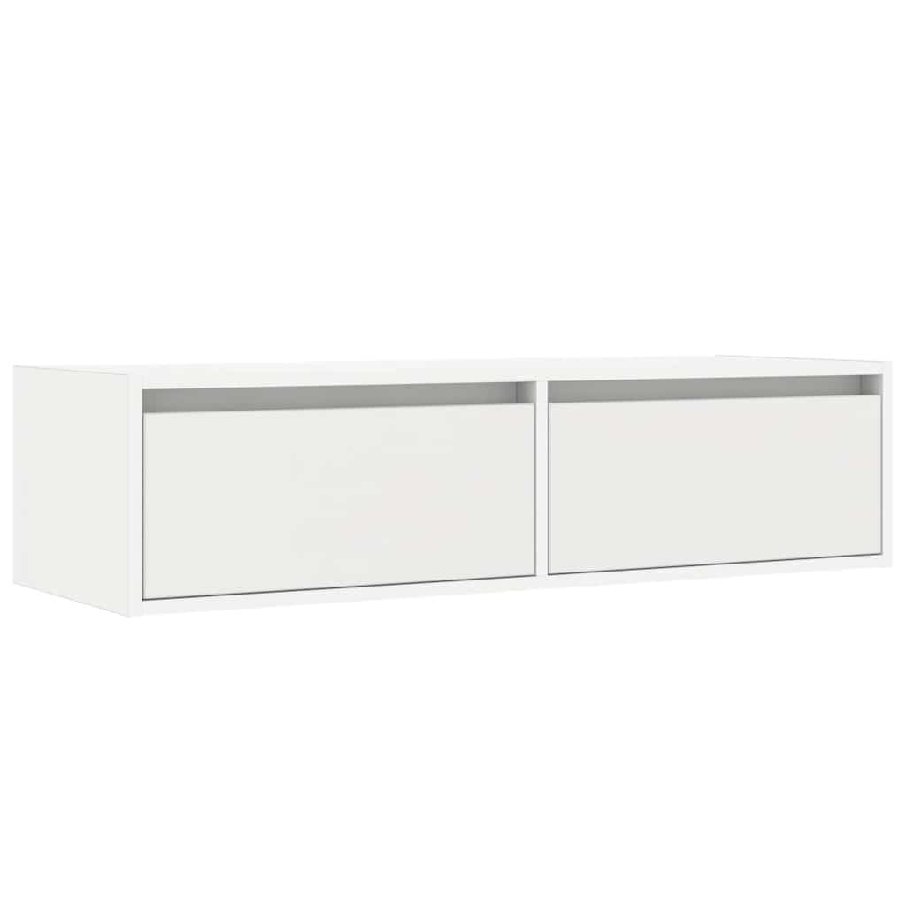 vidaXL Dulap TV cu lumini LED alb 100X35,5x25 cm vidaXL Dulap TV cu lumini LED alb 100X35,5x25 cm