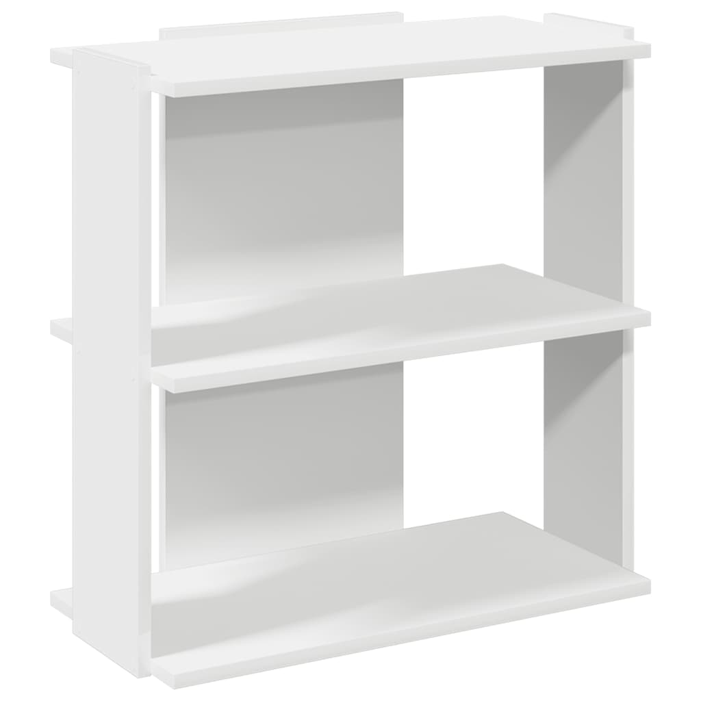 vidaXL Bibliotecă cu 3 niveluri, alb 60x30x60 cm lemn prelucrat vidaXL Bibliotecă cu 3 niveluri, alb 60x30x60 cm lemn prelucrat