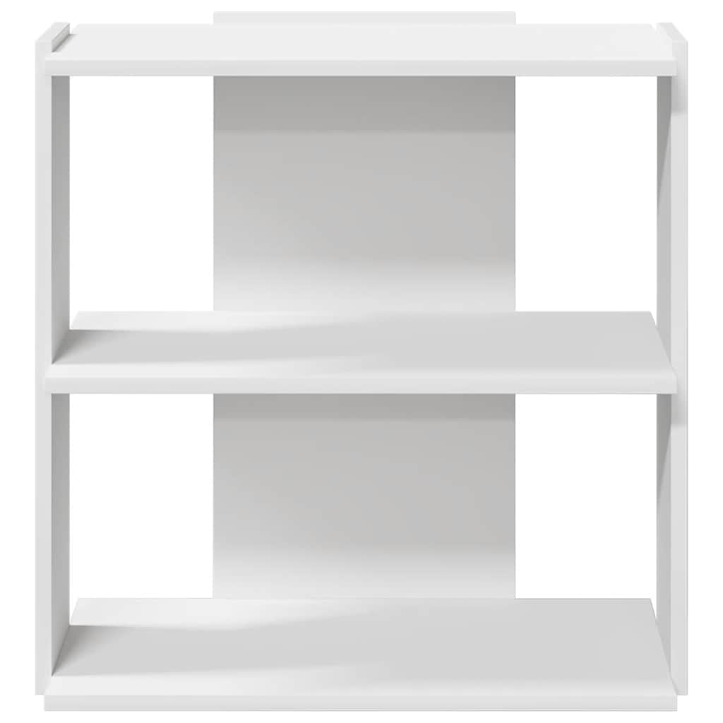 vidaXL Bibliotecă cu 3 niveluri, alb 60x30x60 cm lemn prelucrat vidaXL Bibliotecă cu 3 niveluri, alb 60x30x60 cm lemn prelucrat
