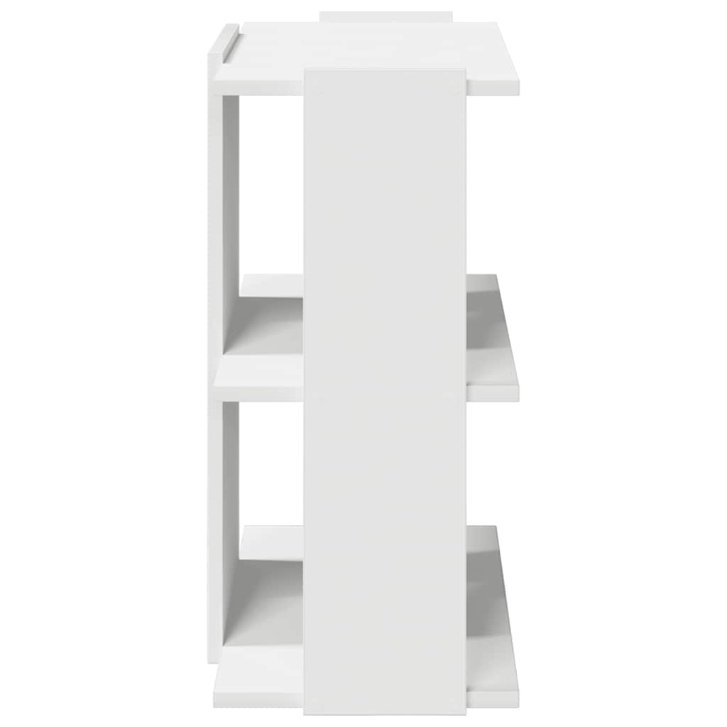 vidaXL Bibliotecă cu 3 niveluri, alb 60x30x60 cm lemn prelucrat vidaXL Bibliotecă cu 3 niveluri, alb 60x30x60 cm lemn prelucrat