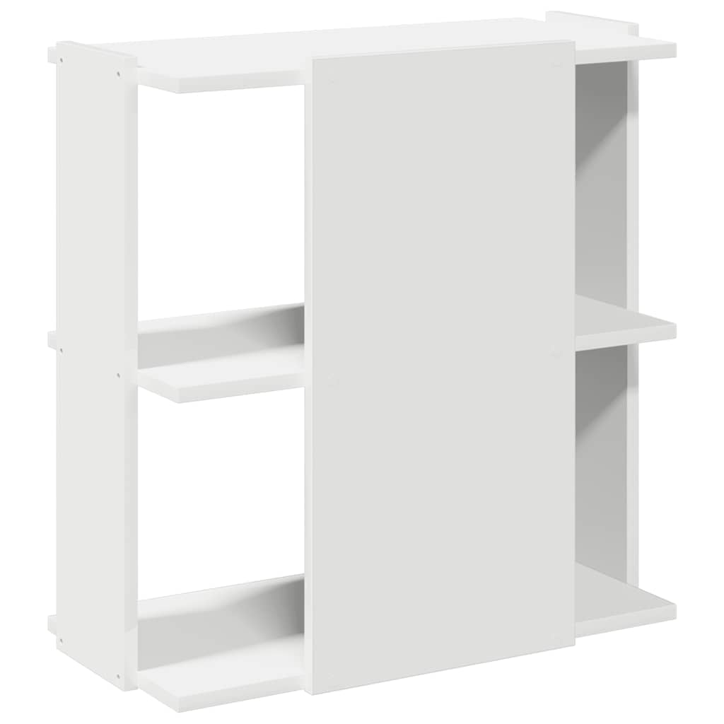 vidaXL Bibliotecă cu 3 niveluri, alb 60x30x60 cm lemn prelucrat vidaXL Bibliotecă cu 3 niveluri, alb 60x30x60 cm lemn prelucrat