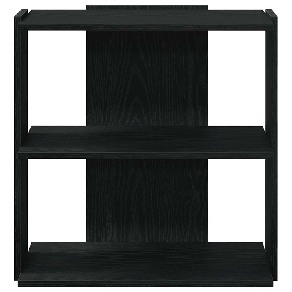 vidaXL Bibliotecă cu 3 niveluri, negru, 60x30x60 cm, lemn prelucrat vidaXL Bibliotecă cu 3 niveluri, negru, 60x30x60 cm, lemn prelucrat