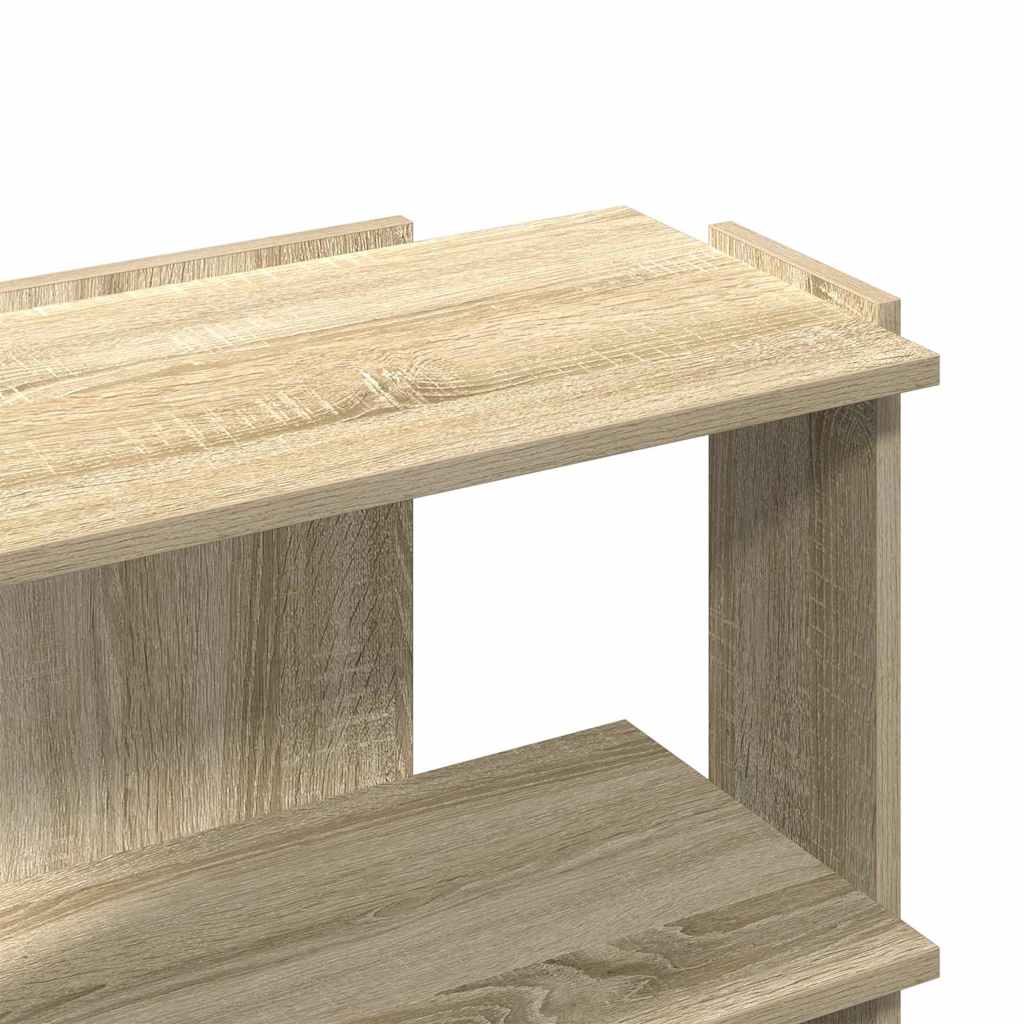 vidaXL Bibliotecă cu 3 niveluri, stejar sonoma, 60x30x60 cm, lemn vidaXL Bibliotecă cu 3 niveluri, stejar sonoma, 60x30x60 cm, lemn