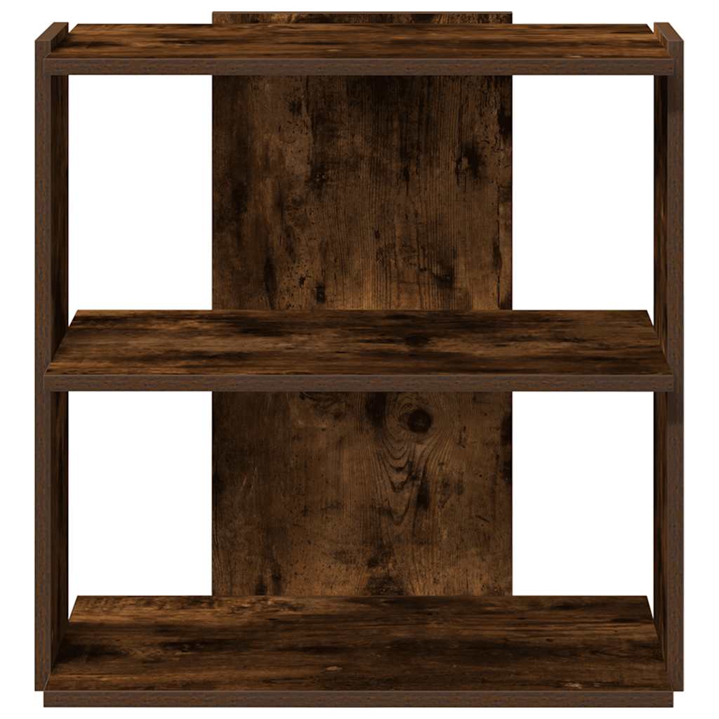 vidaXL Bibliotecă 3 niveluri stejar fumuriu 60x30x60 cm lemn prelucrat vidaXL Bibliotecă 3 niveluri stejar fumuriu 60x30x60 cm lemn prelucrat