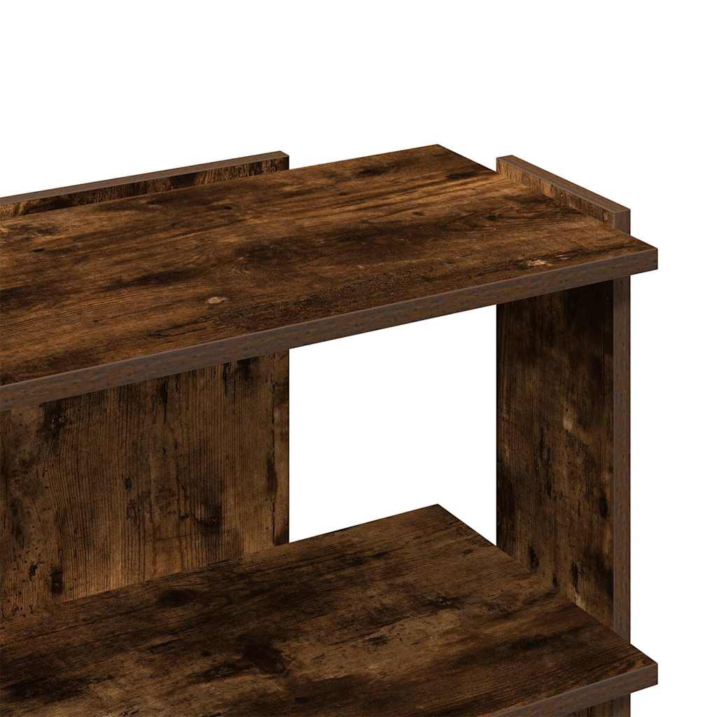 vidaXL Bibliotecă 3 niveluri stejar fumuriu 60x30x60 cm lemn prelucrat vidaXL Bibliotecă 3 niveluri stejar fumuriu 60x30x60 cm lemn prelucrat