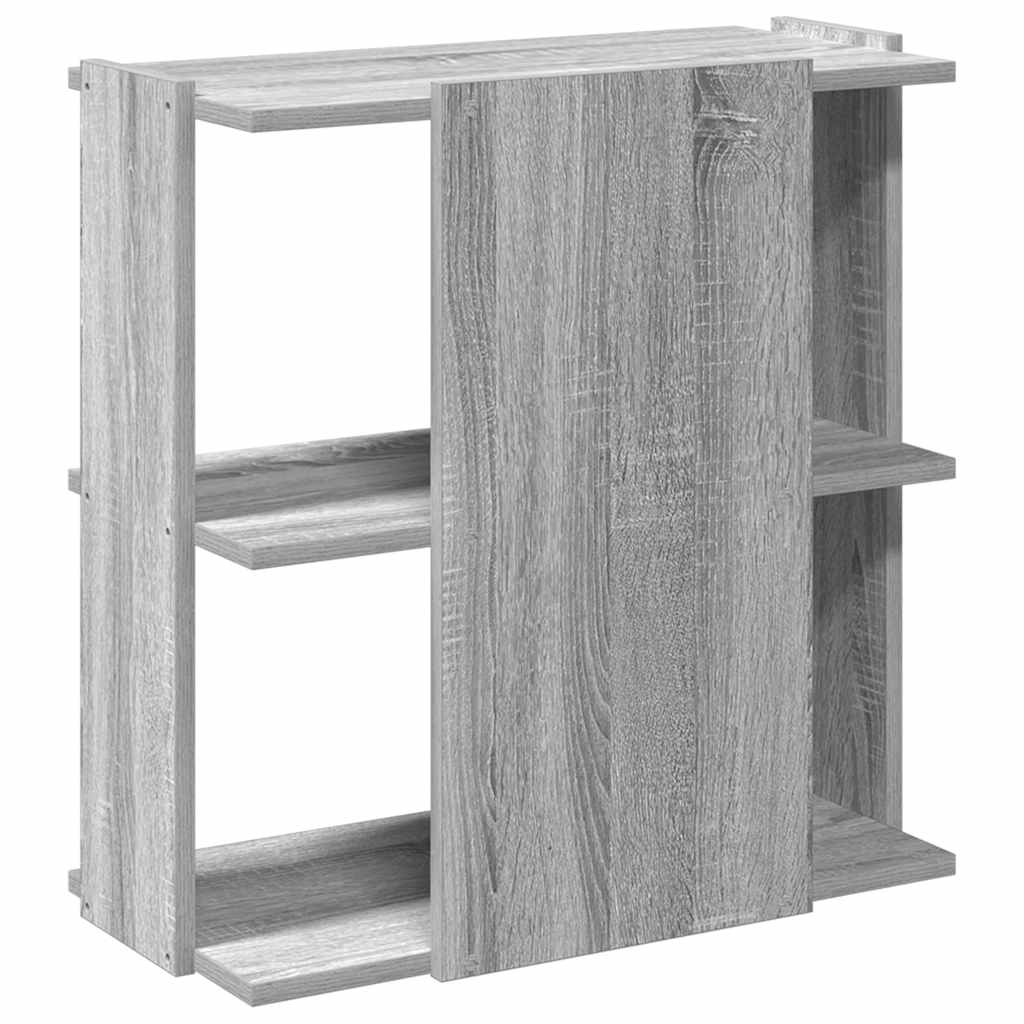 vidaXL Bibliotecă cu 3 niveluri gri sonoma 60x30x60 cm lemn compozit vidaXL Bibliotecă cu 3 niveluri gri sonoma 60x30x60 cm lemn compozit