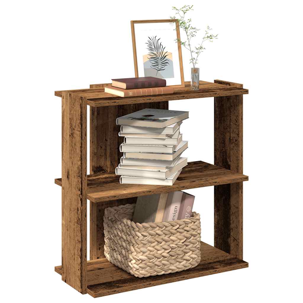 vidaXL Bibliotecă cu 5 niveluri lemn vechi 60x30x60 cm lemn vidaXL Bibliotecă cu 5 niveluri lemn vechi 60x30x60 cm lemn