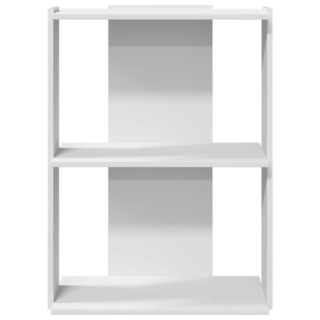 vidaXL Bibliotecă cu 3 niveluri, alb, 60x30x80 cm, lemn de prelucrare vidaXL Bibliotecă cu 3 niveluri, alb, 60x30x80 cm, lemn de prelucrare