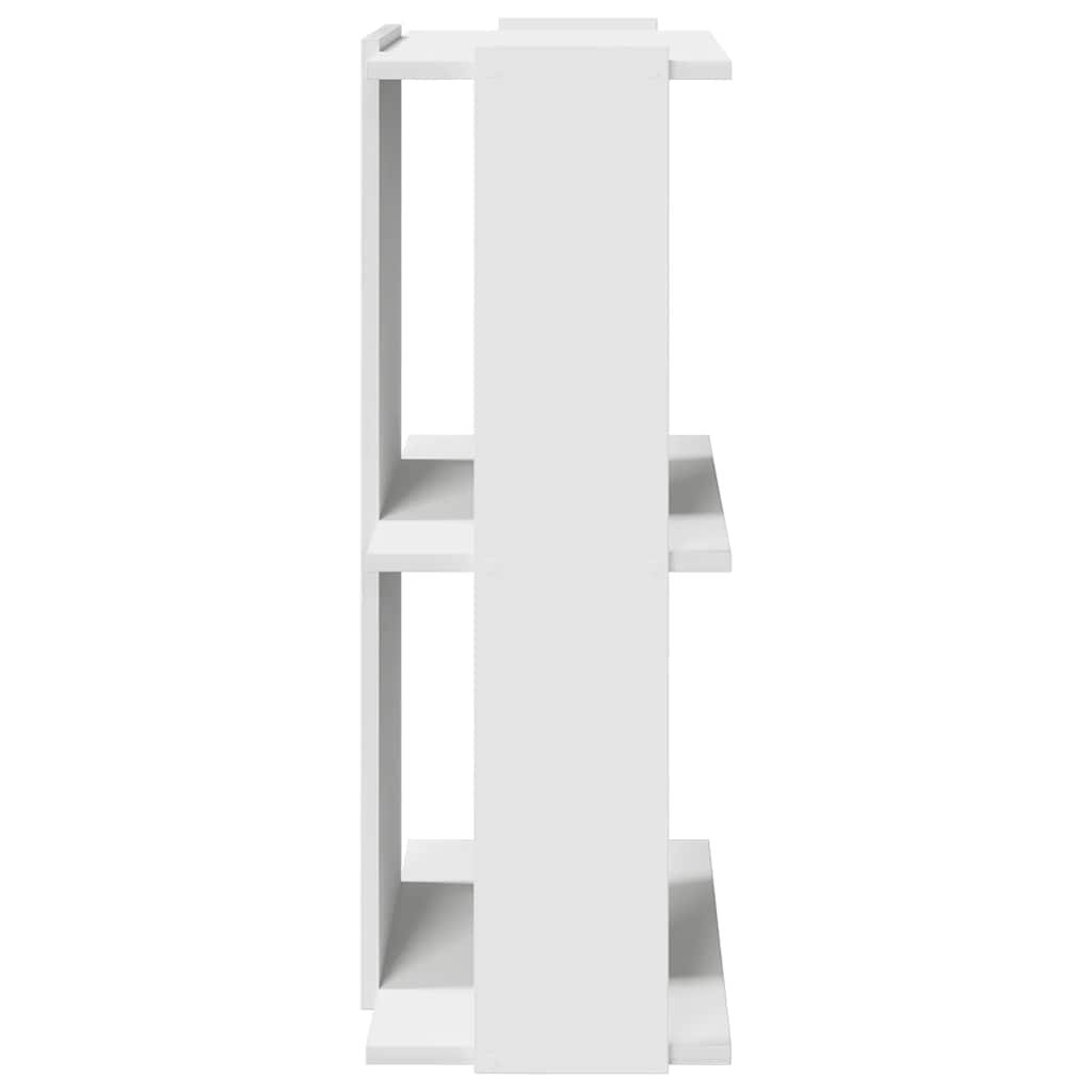 vidaXL Bibliotecă cu 3 niveluri, alb, 60x30x80 cm, lemn de prelucrare vidaXL Bibliotecă cu 3 niveluri, alb, 60x30x80 cm, lemn de prelucrare
