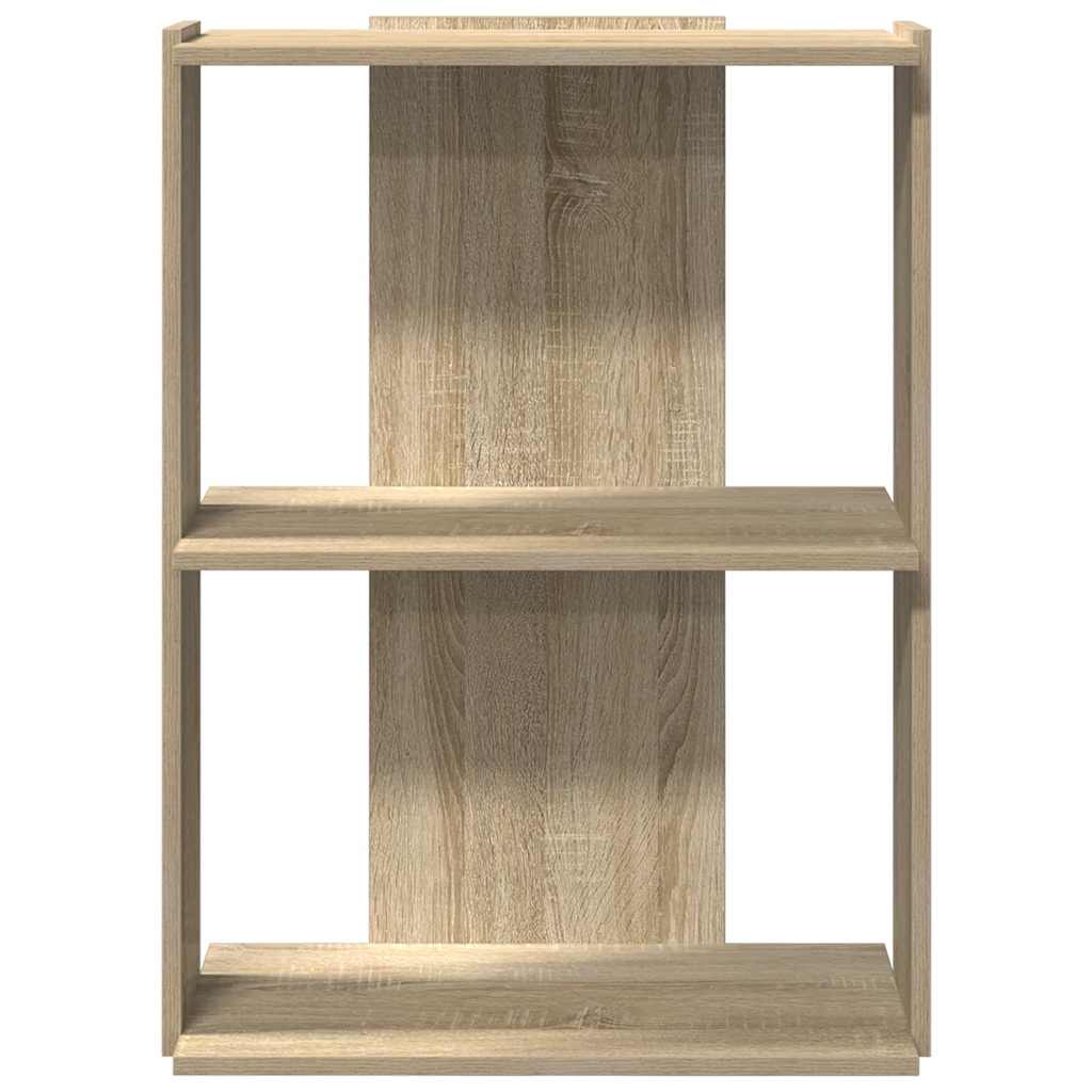 vidaXL Bibliotecă 3 niveluri stejar sonoma 60x30x80 cm, lemn prelucrat vidaXL Bibliotecă 3 niveluri stejar sonoma 60x30x80 cm, lemn prelucrat