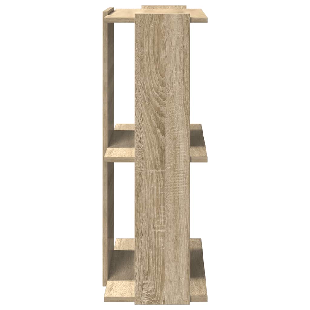 vidaXL Bibliotecă 3 niveluri stejar sonoma 60x30x80 cm, lemn prelucrat vidaXL Bibliotecă 3 niveluri stejar sonoma 60x30x80 cm, lemn prelucrat