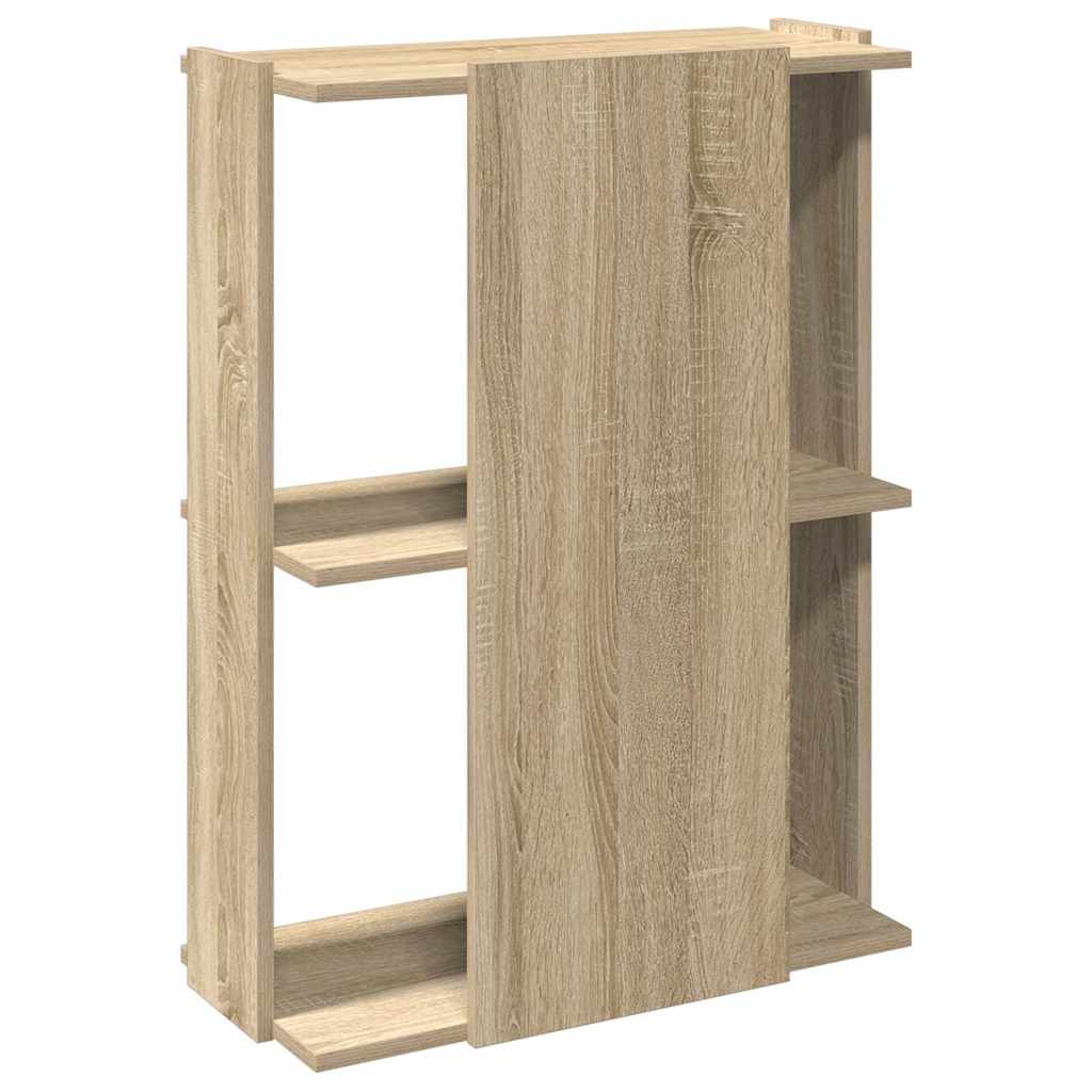 vidaXL Bibliotecă 3 niveluri stejar sonoma 60x30x80 cm, lemn prelucrat vidaXL Bibliotecă 3 niveluri stejar sonoma 60x30x80 cm, lemn prelucrat