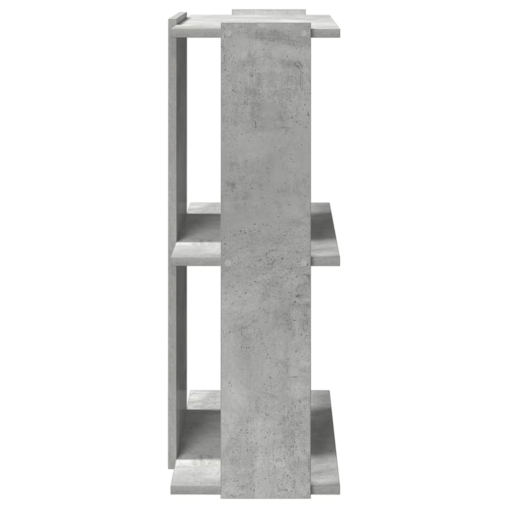 vidaXL Bibliotecă cu 3 niveluri, gri beton, 60x30x80 cm lemn prelucrat vidaXL Bibliotecă cu 3 niveluri, gri beton, 60x30x80 cm lemn prelucrat