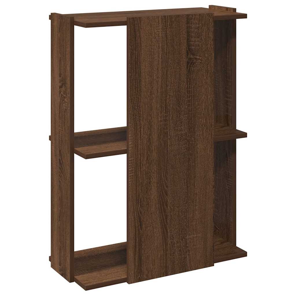 vidaXL Bibliotecă cu 3 etaje stejar maro 60x30x80 cm lemn prelucrat vidaXL Bibliotecă cu 3 etaje stejar maro 60x30x80 cm lemn prelucrat