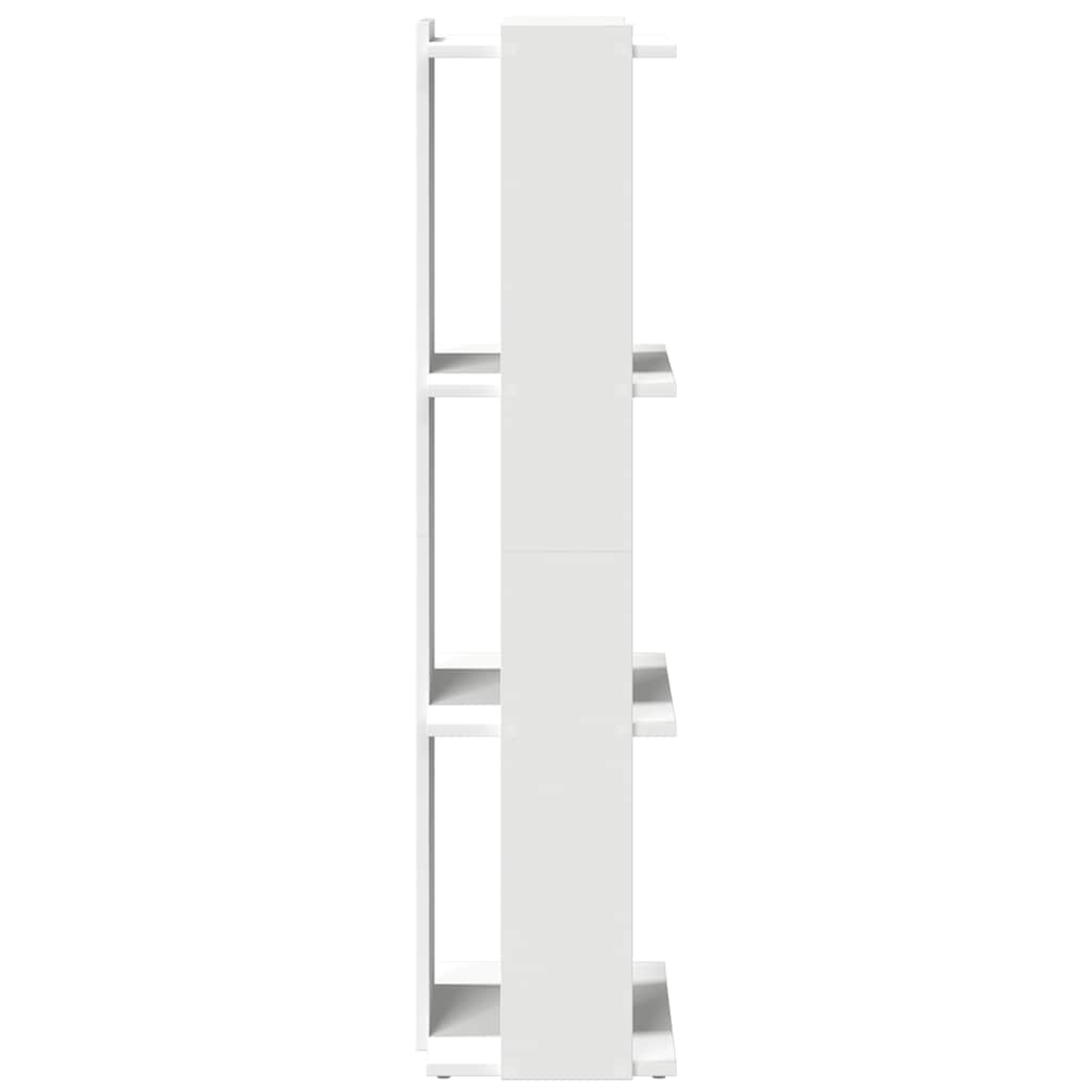 vidaXL Bibliotecă cu 3 niveluri, alb, 60x30x120 cm, lemn de prelucrare vidaXL Bibliotecă cu 3 niveluri, alb, 60x30x120 cm, lemn de prelucrare