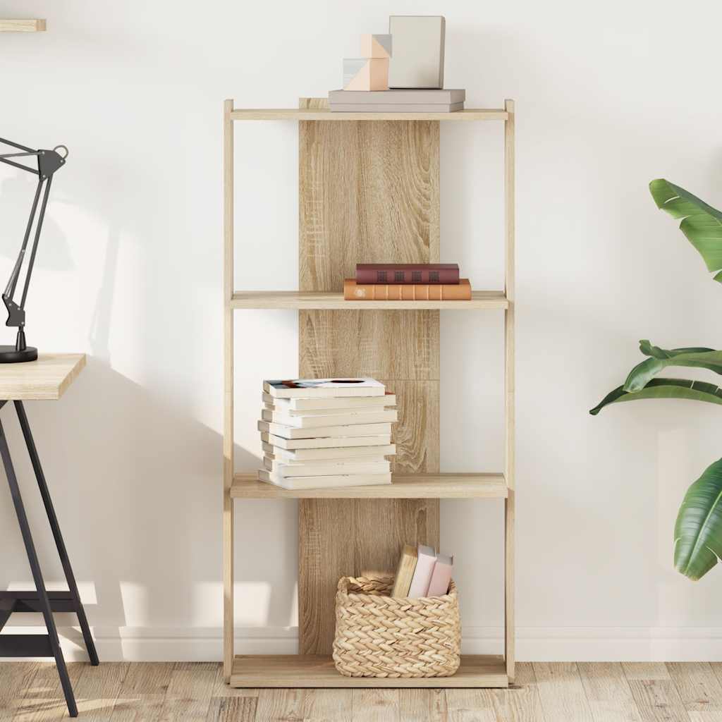 vidaXL Bibliotecă 3 niveluri stejar sonoma 60x30x120 cm lemn prelucrat vidaXL Bibliotecă 3 niveluri stejar sonoma 60x30x120 cm lemn prelucrat