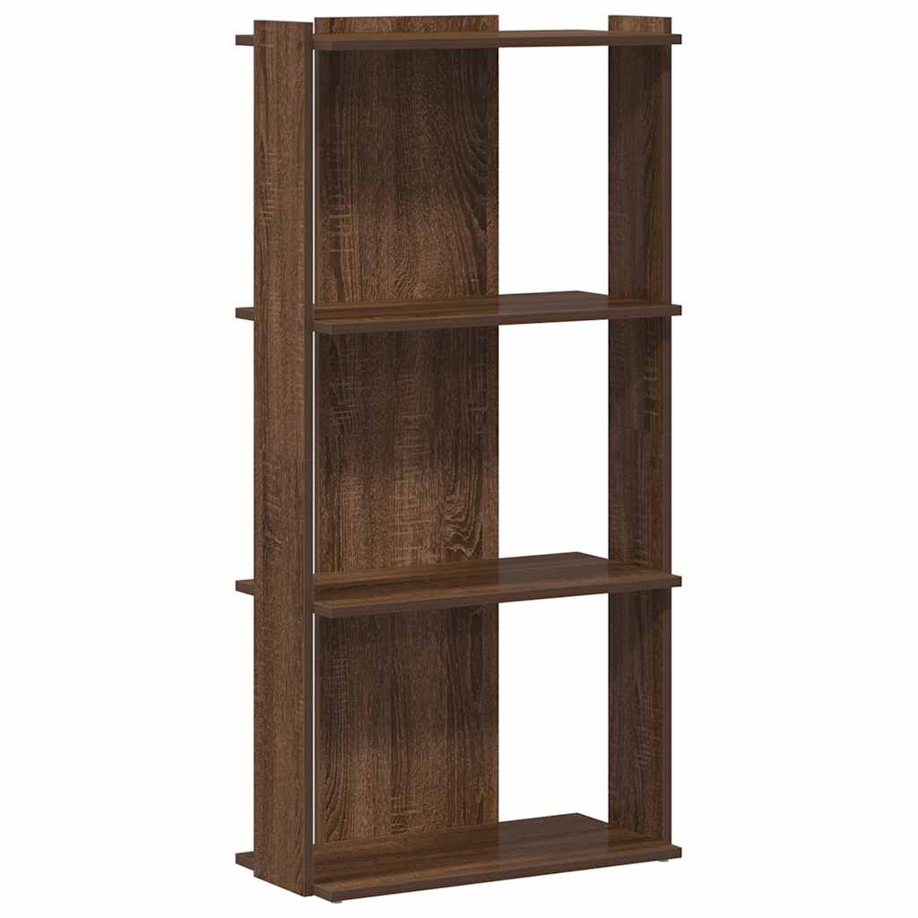 vidaXL Bibliotecă 3 niveluri, stejar maro 60x30x120 cm, lemn prelucrat vidaXL Bibliotecă 3 niveluri, stejar maro 60x30x120 cm, lemn prelucrat