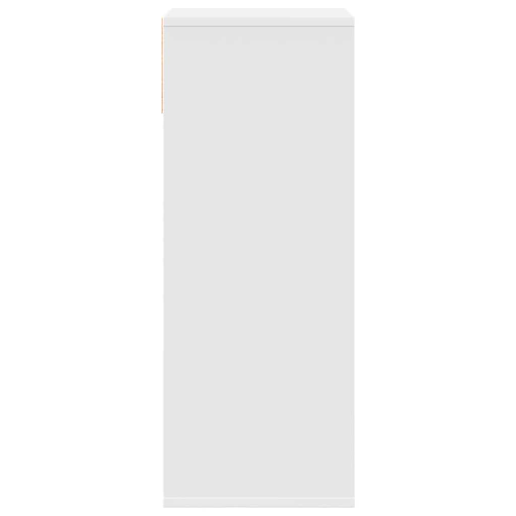 vidaXL Bibliotecă, alb, 34x31x80 cm, lemn prelucrat vidaXL Bibliotecă, alb, 34x31x80 cm, lemn prelucrat