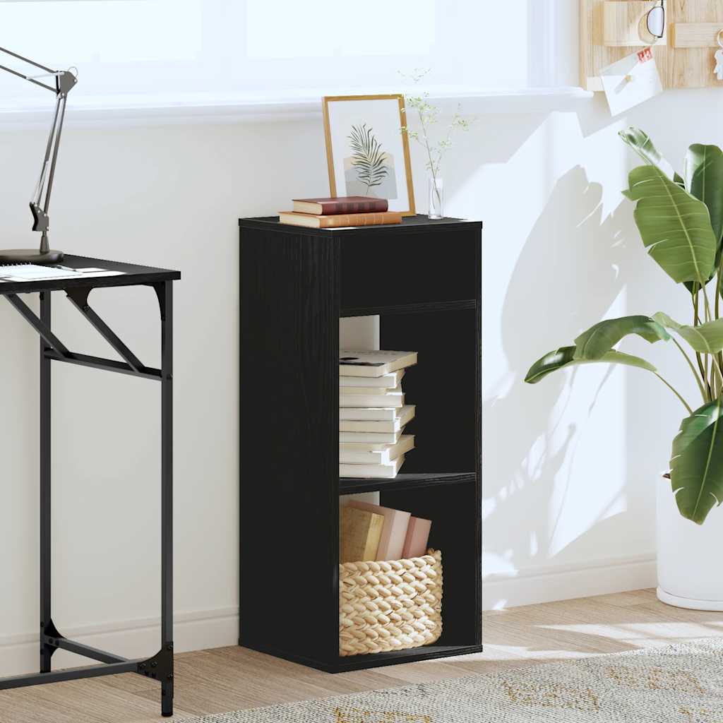 vidaXL Bibliotecă, negru, 34x31x80 cm, lemn prelucrat vidaXL Bibliotecă, negru, 34x31x80 cm, lemn prelucrat