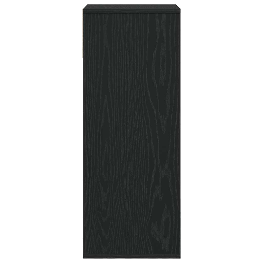 vidaXL Bibliotecă, negru, 34x31x80 cm, lemn prelucrat vidaXL Bibliotecă, negru, 34x31x80 cm, lemn prelucrat