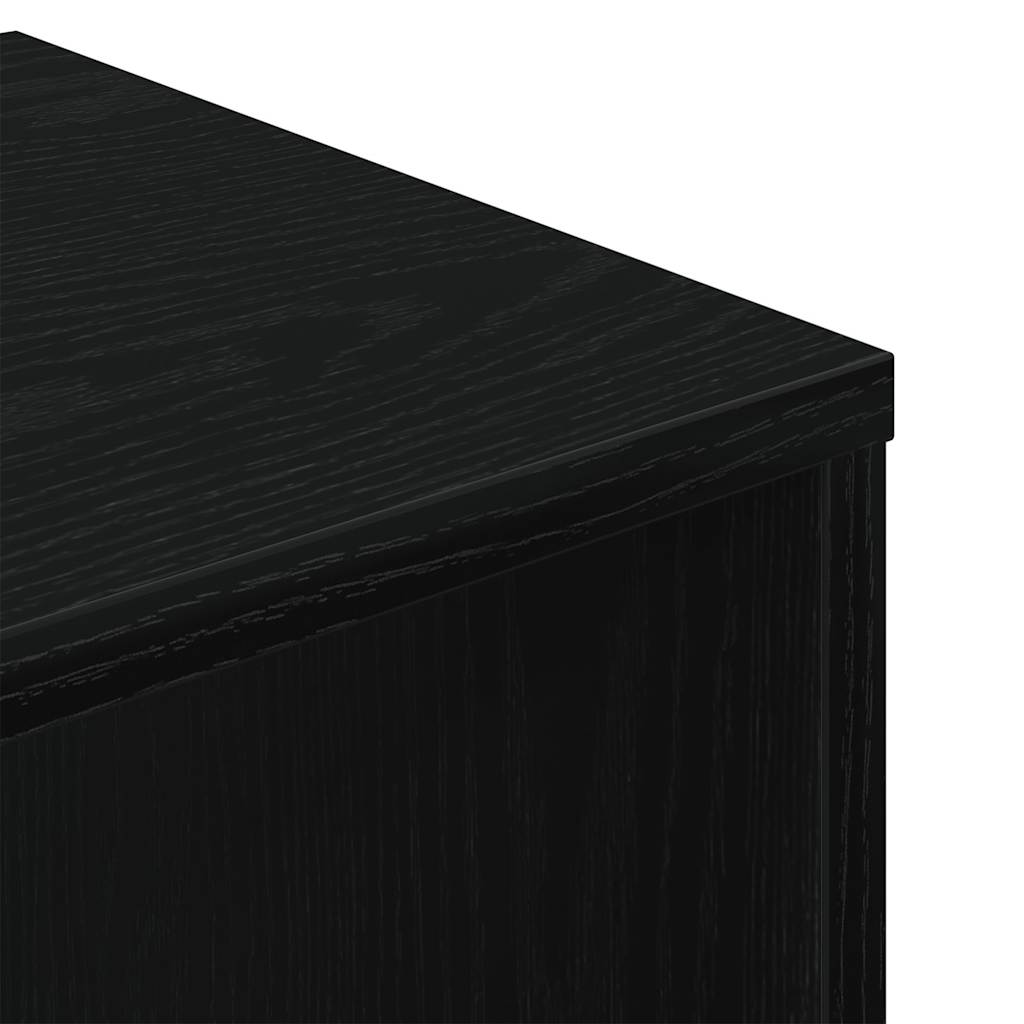vidaXL Dulap cu cărți negru 34x31x112 cm lemn prelucrat vidaXL Dulap cu cărți negru 34x31x112 cm lemn prelucrat