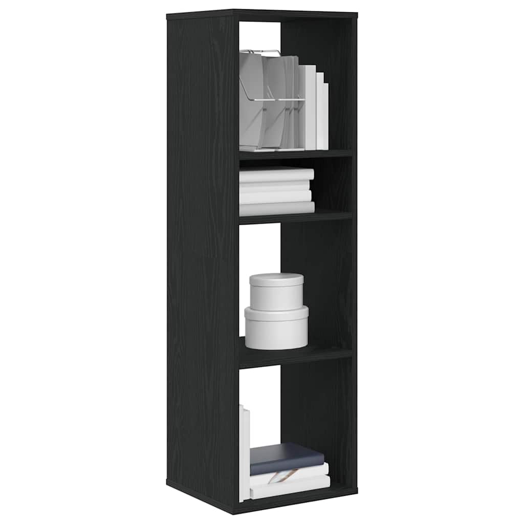 vidaXL Dulap cu cărți negru 34x31x112 cm lemn prelucrat vidaXL Dulap cu cărți negru 34x31x112 cm lemn prelucrat