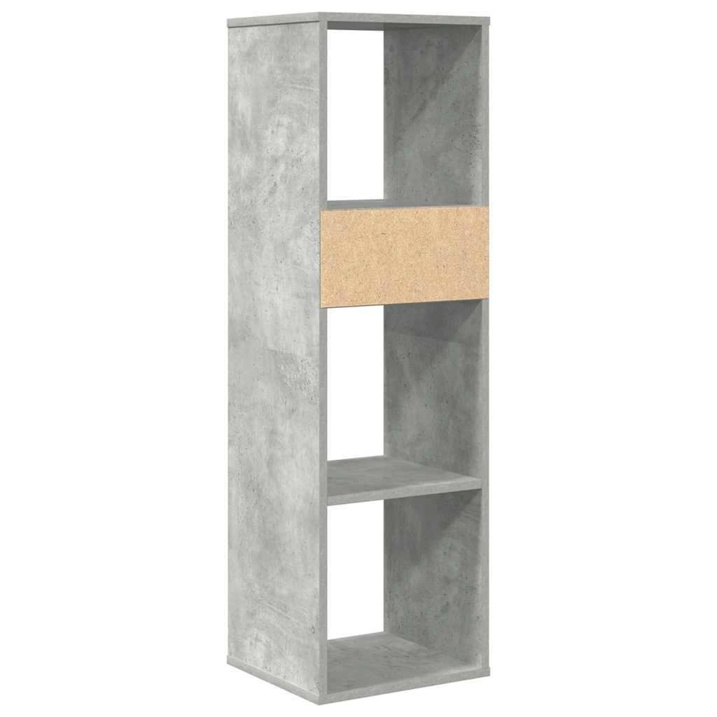vidaXL Bibliotecă, gri beton, 34x31x112 cm, lemn prelucrat vidaXL Bibliotecă, gri beton, 34x31x112 cm, lemn prelucrat