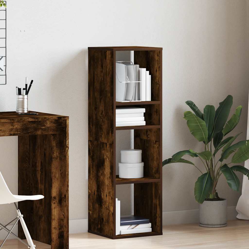 vidaXL Bibliotecă, stejar fumuriu, 34x31x112 cm, lemn prelucrat vidaXL Bibliotecă, stejar fumuriu, 34x31x112 cm, lemn prelucrat